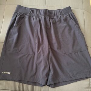 Artengo Running 8" Sz L Blue Training Gym Lightweight Shorts Fits Mens